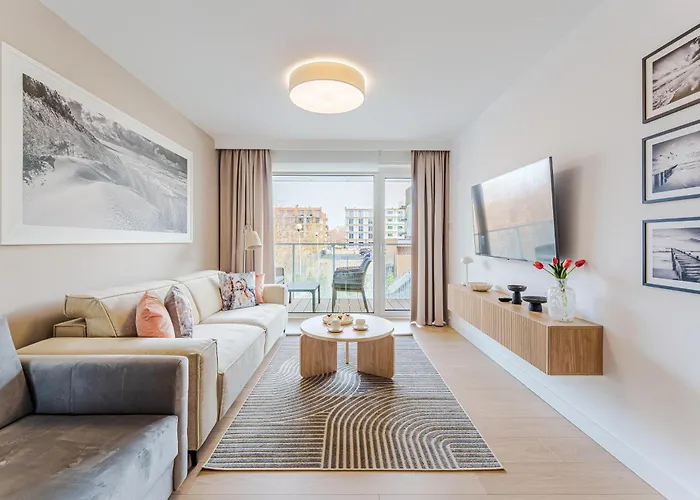 Apartament Morskie Szepty F010 - Basen Fitness Bawialnia Parking W Cenie -polanki Aqua - Kołobrzeg